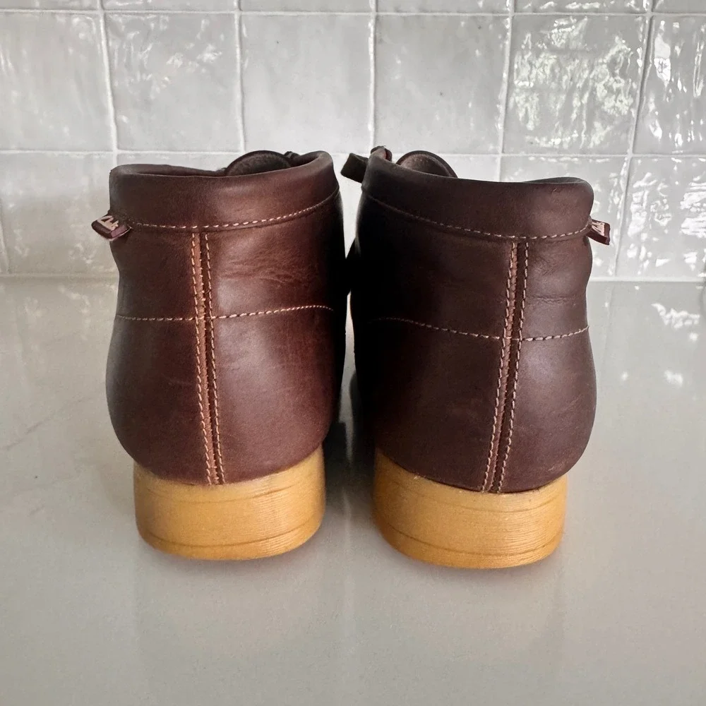 Clarks Stinson Hi Wallabee Boot Mens 9 Brown Leather Crepe Sole Chukka